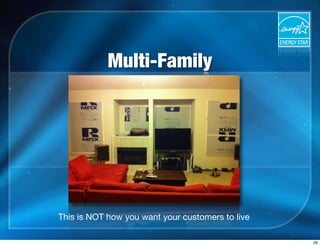 Multi-Family
This is NOT how you want your customers to live
29
 