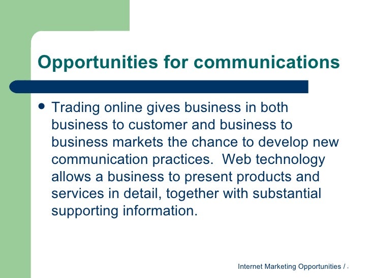 Online Marketing Business Opportunities