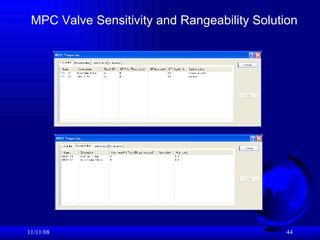 06/06/09 MPC Valve Sensitivity and Rangeability Solution 