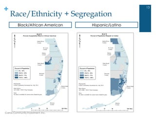+
Race/Ethnicity + Segregation
13
Black/African American Hispanic/Latino
Carras Community Investment, Inc.
 