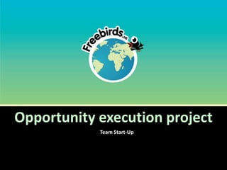 Opportunity execution project
            Team Start-Up
 
