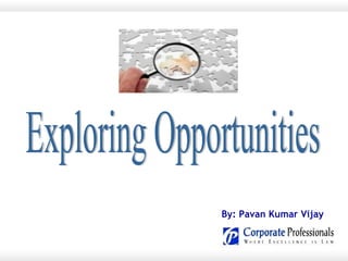 Exploring Opportunities By: Pavan Kumar Vijay 