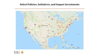 Select Policies, Initiatives, and Impact Investments
 