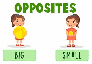 opposite flashcards-adjectives-6th grade
