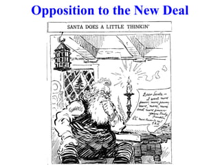 Opposition to the New Deal 
 