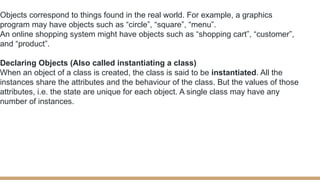 OPPs Introduction Types of OOPs examples on OOPs and Programming ...