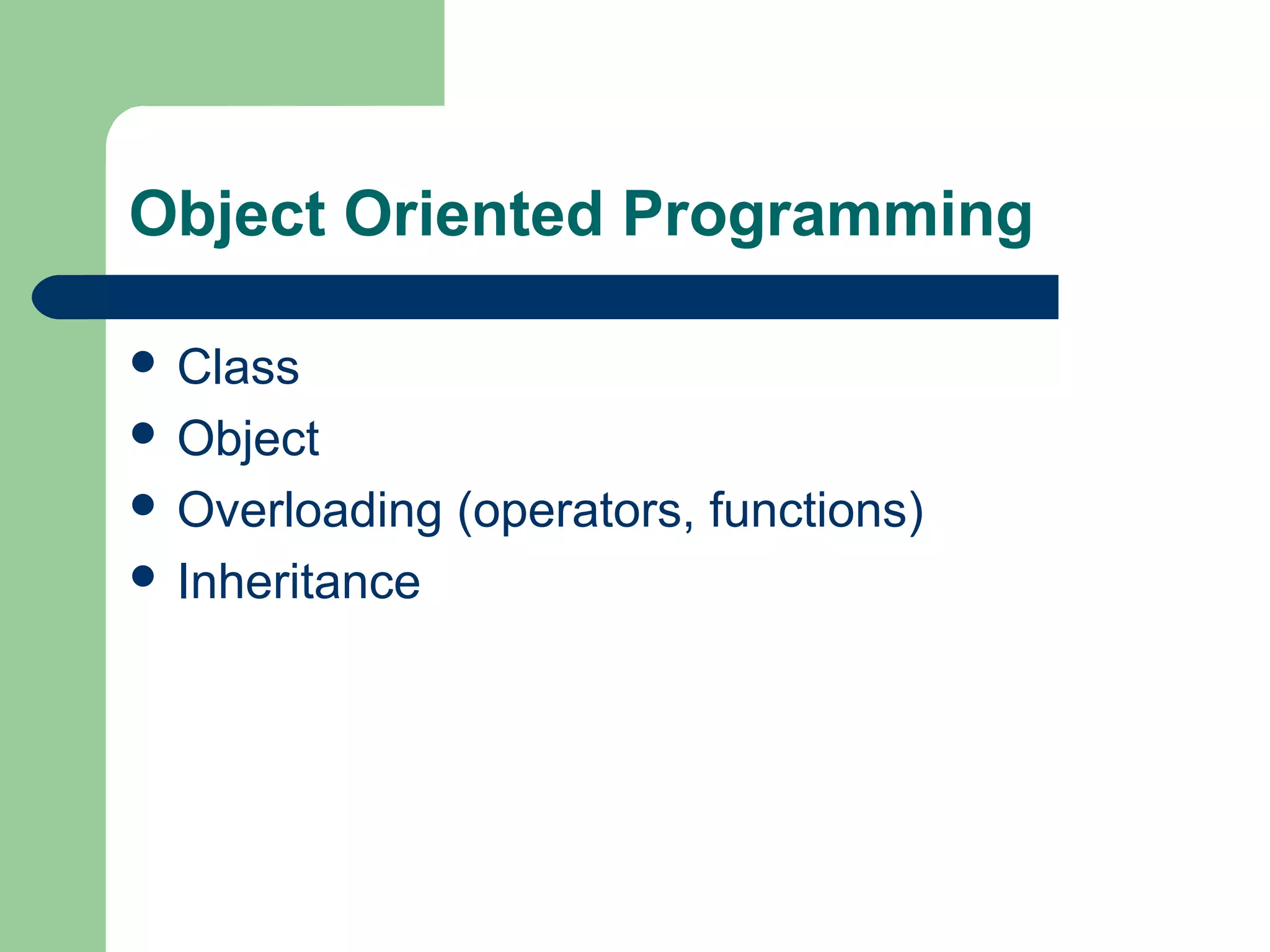 Basics of OOPs | PPT