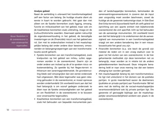 Analyse gebied                                                   den of landschappelijke kenmerken, beïnvloeden de
                                     Naast de aanleiding is uiteraard het transformatiegebied         samenwerkingsovereenkomst in zoverre dat de input
                                     zelf een factor van belang. De huidige situatie dient als        zeer zorgvuldig moet worden beschreven, zowel de
                                     eerste in kaart te worden gebracht. Het gaat dan niet            huidige als de gewenste toekomstige staat. In Ede-Oost
                                     alleen om de fysieke kenmerken zoals ligging, omvang,            (het Enka-terrein) bijvoorbeeld heeft dit zelfs geleid tot
                                     functie en milieukwaliteit van het gebied, maar ook om           oprichting van een aparte entiteit met bijbehorende
                                     de kwalitatieve kenmerken zoals uitstraling, imago en de         overeenkomst die zich specifiek richt op het behouden
                                     (cultuur)historische waarden. Daarnaast spelen natuurlijk        van de aanwezige monumenten. Dit voorbeeld toont
      Bouw flexibiliteit in          de eigendomsverhouding in het gebied, de benodigde               aan dat het belangrijk is te onderkennen dat de aanwe-
     de overeenkomst in              investeringen en de (financiële) risico’s van het gebied een     zigheid van monumenten in een transformatiegebied
       voor onverwachte              rol. Een niet te onderschatten invloed is het maatschap-         vraagt om een andere benadering dan in een nieuw-
            tegenvallers.            pelijke belang dat onder andere door bewoners, omwo-             bouwsituatie het geval zou zijn.
                                     nenden en belangengroeperingen aan een transformatie-          • Financiële	 kenmerken (o.a. wie bezit de grond) zijn
                                     locatie wordt gehecht.                                           meestal de reden om in een vroeg stadium over te
                                     • Fysieke	kenmerken	van een transformatiegebied, zoals           gaan tot het sluiten van een overeenkomst. In de hier
                                        knelpunten op het gebied van milieu, zullen opge-             gehanteerde methodiek zijn deze kenmerken net zo
                                        nomen worden in de overeenkomst. Daarin zijn ze               belangrijk, maar worden ze in relatie tot de andere
                                        onder andere van invloed op de af te spreken risico- en       gebiedskenmerken beschouwd. Deze integrale bena-
                                        kostenverdeling. Zo speelde bij het Regev-terrein in          dering leidt er naar onze mening toe dat een betere
                                        Hilversum een saneringsproblematiek. De grondvervui-          afweging kan worden gemaakt.
                                        ling bleek veel omvangrijker dan een eerste onderzoek       • Het maatschappelijk	 belang	 bij een transformatieloca-
                                        had uitgewezen. Met deze tegenvaller was geen reke-           tie ligt niet uitsluitend in het domein van de publieke
                                        ning gehouden in de overeenkomst, er moest opnieuw            partijen. In grote meerderheid waren de deelnemers
                                        worden onderhandeld. Dit voorbeeld toont aan dat het          (publieke en private partijen) aan Transformatie ’08 het
                                        heel belangrijk is om vooraf gedegen onderzoek te             eens met de stelling dat de sociaal-maatschappelijke
                                        doen naar de fysieke omstandigheden van het gebied            verantwoordelijkheid ook bij private partijen ligt. Die
                                        en om flexibiliteit in de overeenkomst in te bouwen           gewenste of gevraagde bijdrage aan de maatschap-
                                        voor onverwachte tegenvallers.                                pelijke verantwoordelijkheid verdient een plaats in de
                                     • Kwalitatieve	 kenmerken van een transformatiegebied,           overeenkomst.
                                        zoals het behouden van bepaalde monumentale pan-


52     organisatorisch – cultureel
 
