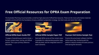 Comprehensive OPRA Exam Pattern Guide for Overseas Pharmacists | PPTX