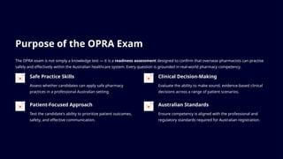 Comprehensive OPRA Exam Pattern Guide for Overseas Pharmacists | PPTX
