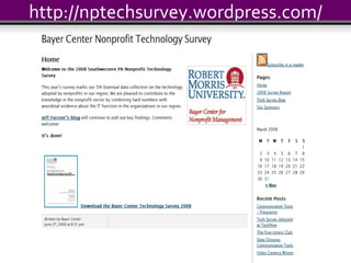 http://nptechsurvey.wordpress.com/ 