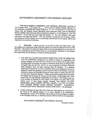 Petnick v. Ocean City settlement agreement