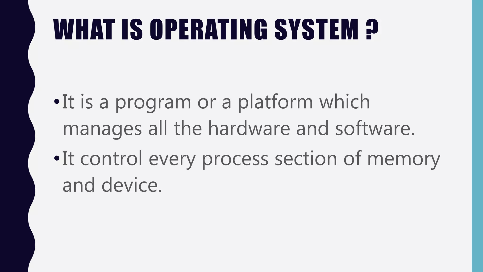 Opreating system | PPTX