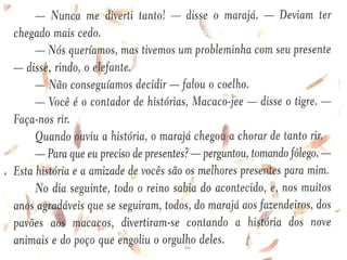 OBRA COMPLEMENTAR O PRESENTE DE ANIVERSÁRIO DO MARAJÁ