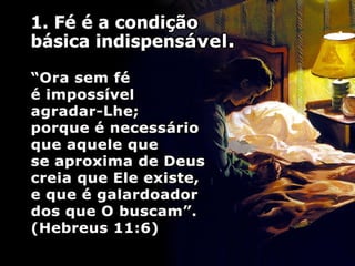 O privilégio de falar com deus