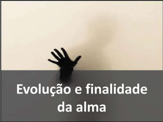 Evolução e finalidade
da alma
 
