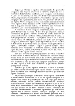 O processo da independencia brasileira