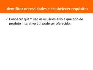 Atividades do design de interação