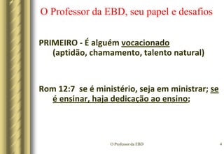 Clique em OK para desconsiderar esta caixaIsso criará automaticamente um slide do item de ação no fim da apresentação contendo os pontos que você forneceu. “O Professor da EBD, seu papel e desafios”12/09/2009 – ADIG