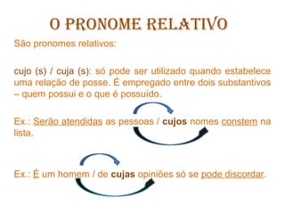 O pronome relativo casano campo | PPT