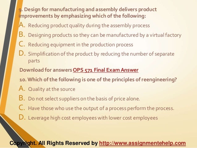 Ops 571 final exam latest university 02 picture