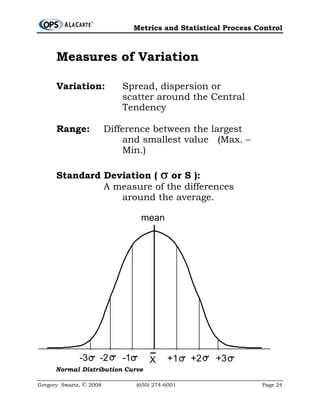 Ops A La Carte Statistical Process Control (SPC) Seminar | PDF