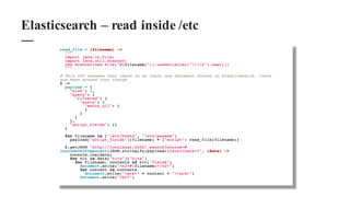 Elasticsearch – read inside /etc
 