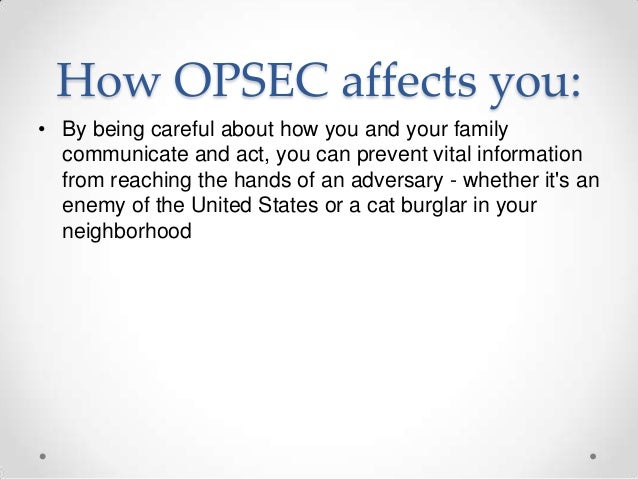 Opsec Persec