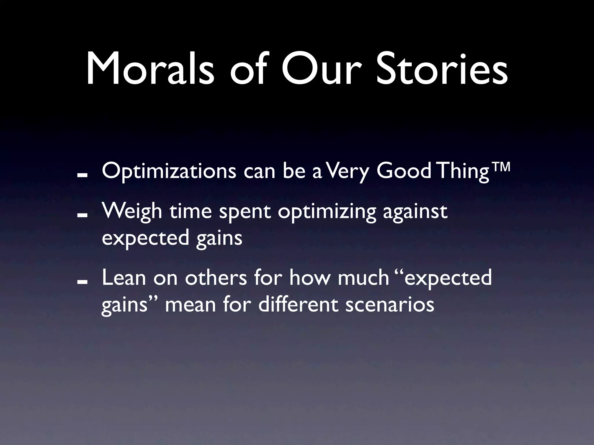 Operational Efficiency Hacks Web20 Expo2009