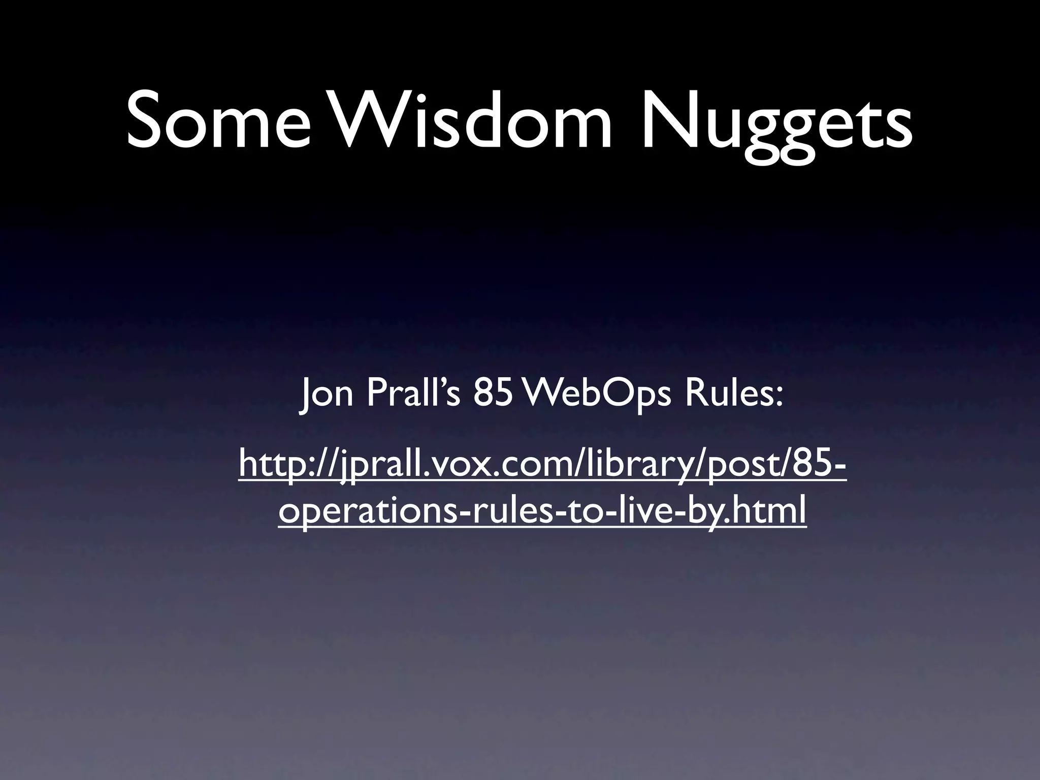 Operational Efficiency Hacks Web20 Expo2009