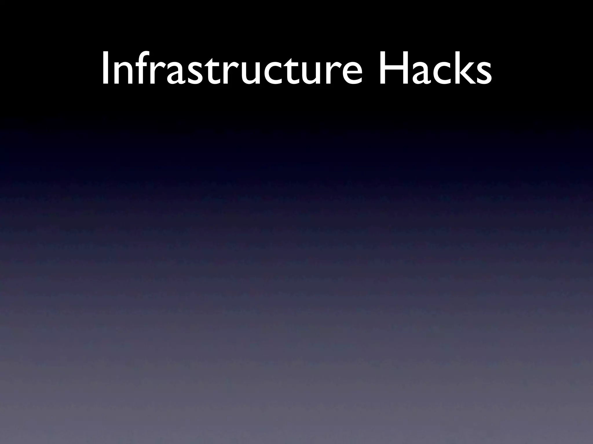 Operational Efficiency Hacks Web20 Expo2009