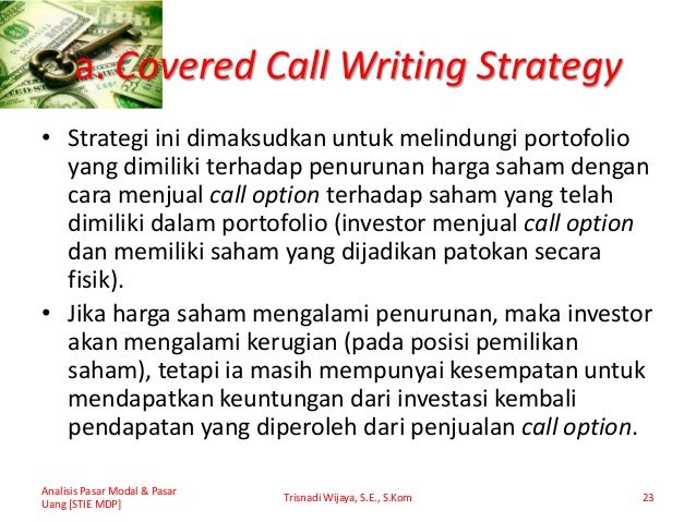 Strategi perdagangan opsi saham india