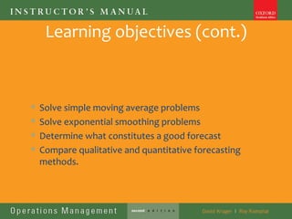 Forcasting Problem Solving Ops management lecture 2 forecasting | PPT