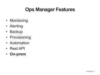 MongoDB Ops Manager | PPTX