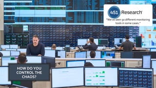 5
HOW DO YOU
CONTROL THE
CHAOS?
“We’ve seen 50 different monitoring
tools in some cases.”
 