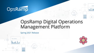 OpsRamp Digital Operations
Management Platform
Spring 2021 Release
 