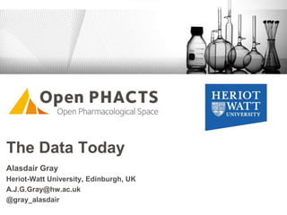The Data Today
Alasdair Gray
Heriot-Watt University, Edinburgh, UK
A.J.G.Gray@hw.ac.uk
@gray_alasdair
 