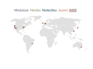 NodeJitsu AWSJoyentHerokuModulous
 
