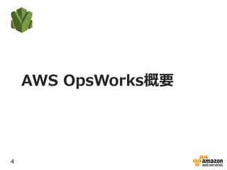 AWS OpsWorks概要
4
 