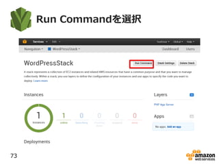 Run Commandを選択
73
 
