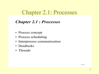 Chapter 2.1: Processes 