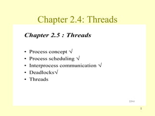 Chapter 2.4: Threads 