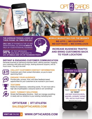 Opt4 Mobile Flyer