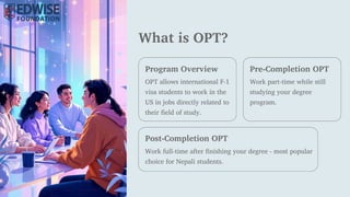 OPT and STEM OPT in USA for Nepalese Students | PDF