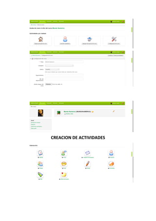 CREACION DE ACTIVIDADES