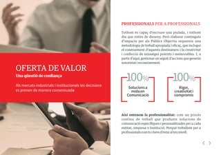 Als mercats industrials i institucionals les decisions
es prenen de manera consensuada
OFERTA DE VALOR
Una qüestió de conf...