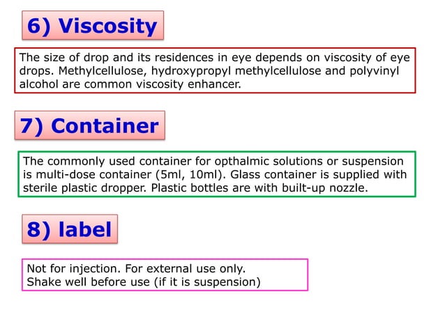 Opthalmic preparation | PPTX