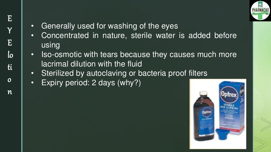 Ophthalmic Preparations Pharmaceutics (Eye Ointment, Suspension, Lo…