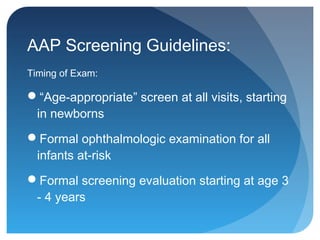Opthalmology for pediatricians | PPT