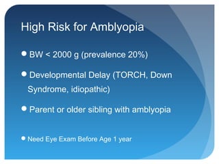 Opthalmology for pediatricians | PPT